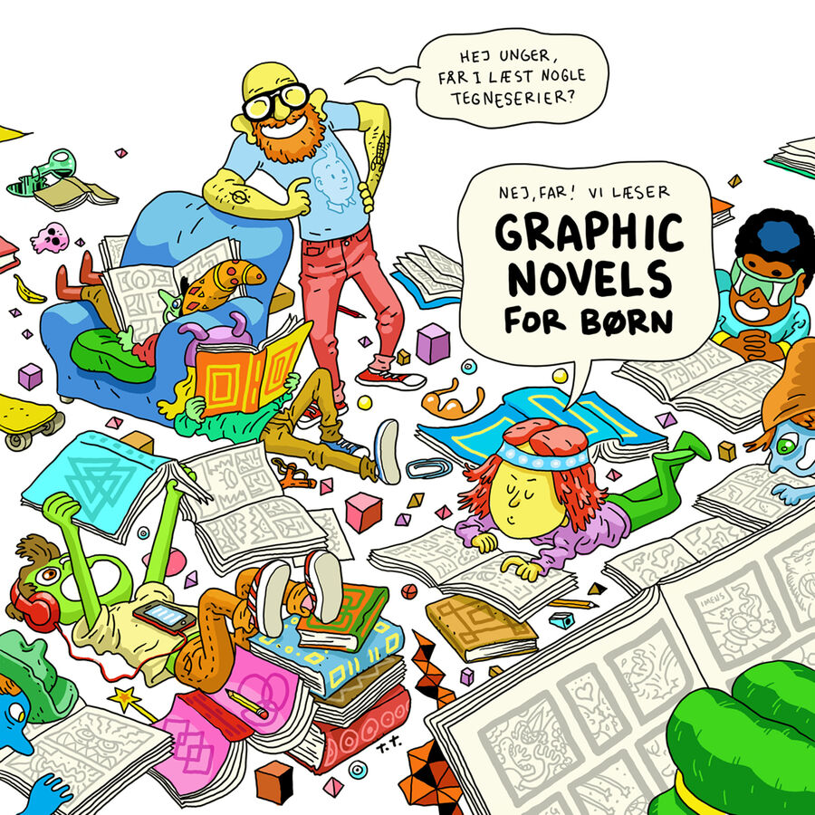 Forside til emnelisten Graphic novels for børn